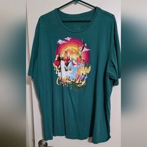 Graphic Teal Short Sleeve Tee